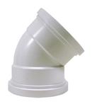 TRENCH TOUGH PLUS Gasket 45 Degree SDR 35 Plastic Sewer Elbow 