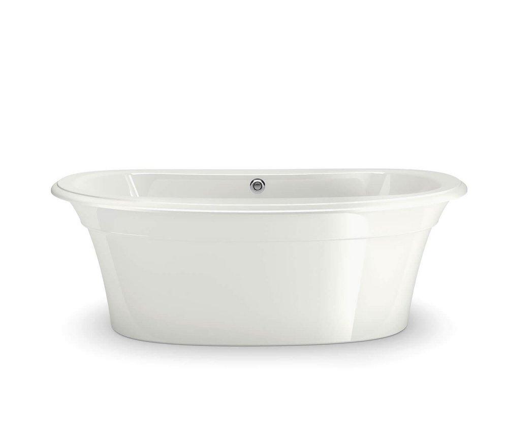 MAAX 66 x 36 in. Soaker Freestanding Bathtub with Center Drain in 