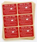 InOvate Technologies Dryer Placard Label 