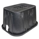 Plastic Flush Cover with Cast Iron Reader in Black