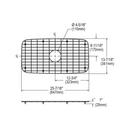 Dayton Stainless Steel 25-7/16 x 13-3/8 in. Bottom Grid 