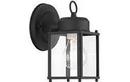 Homestyle Lighting Black 8 in. 100W Wall Mount Medium Lantern 