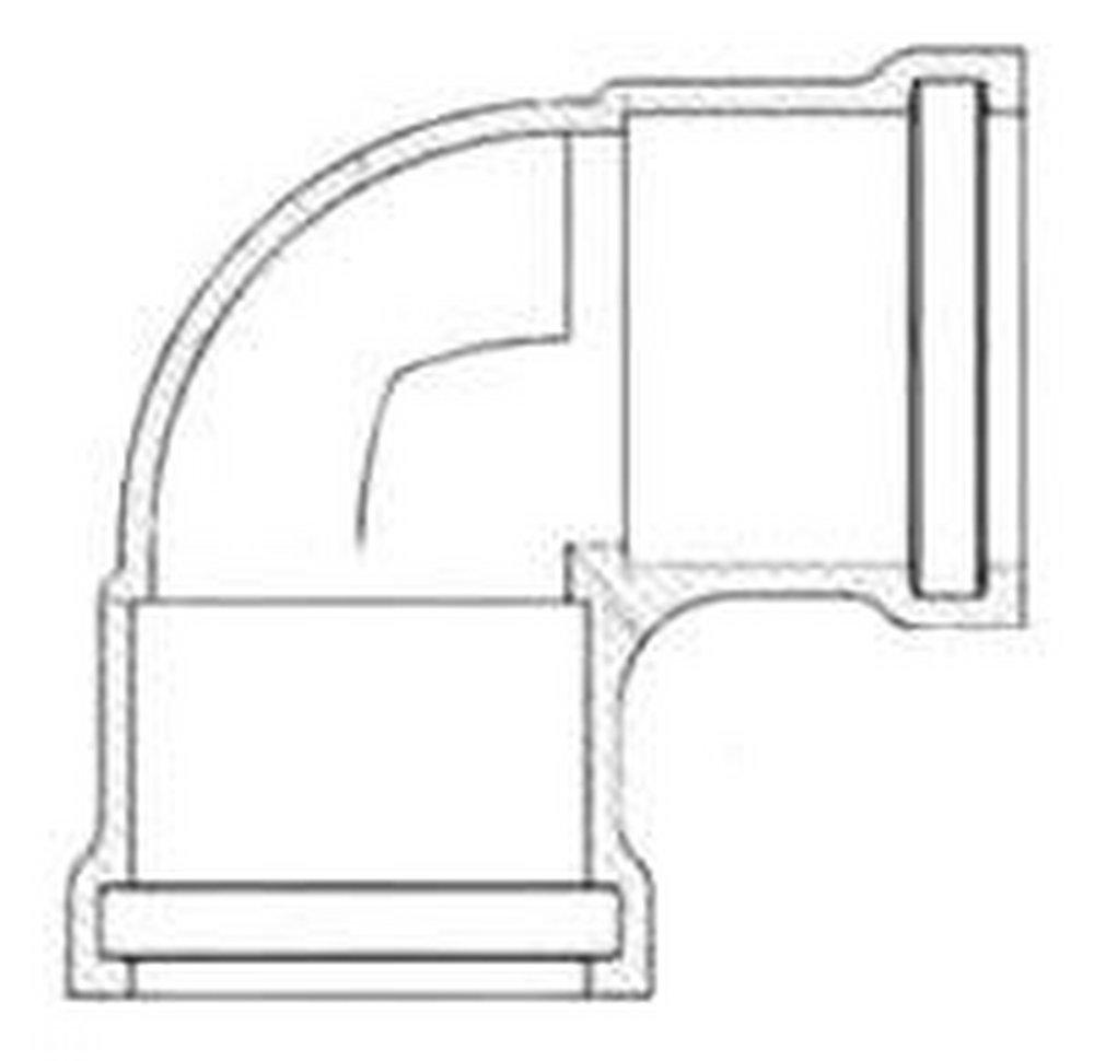 Harrington Corporation Barbed Straight CL150 PVC 90 Degree Elbow for C900 Pipe 