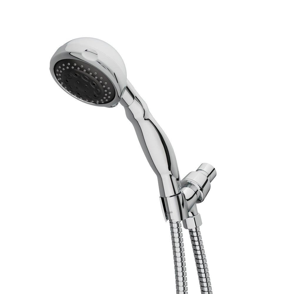 PROFLO&reg; Chrome 5-Function Hand Shower with 60 in. Hose and Shower Arm Mount 