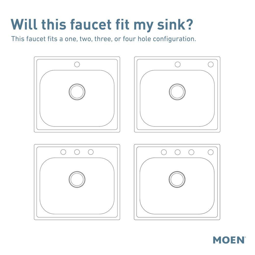 Moen Spot Resist Stainless Single Handle Pull Down Kitchen Faucet 