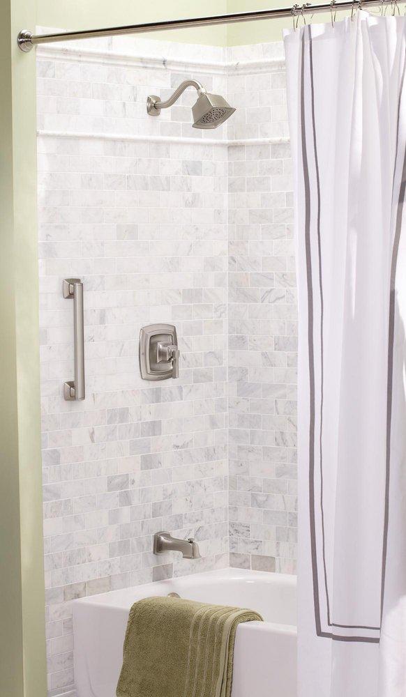 Moen Spot Resist Brushed Nickel Single Handle Single Function Bathtub & Shower Faucet 