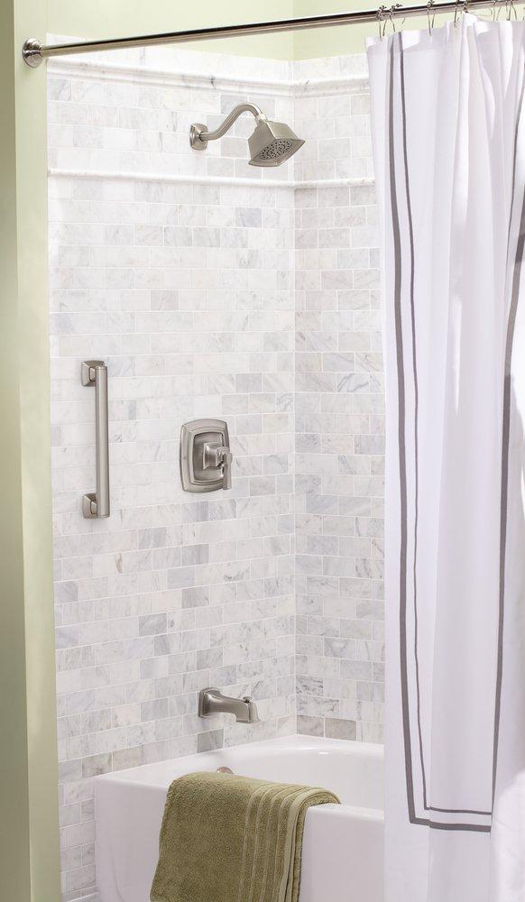 Moen Spot Resist&trade; Brushed Nickel Single Handle Single Function Bathtub & Shower Faucet 
