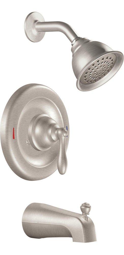 Moen Spot Resist Brushed Nickel Single Handle Single Function Bathtub & Shower Faucet (Trim Only) 
