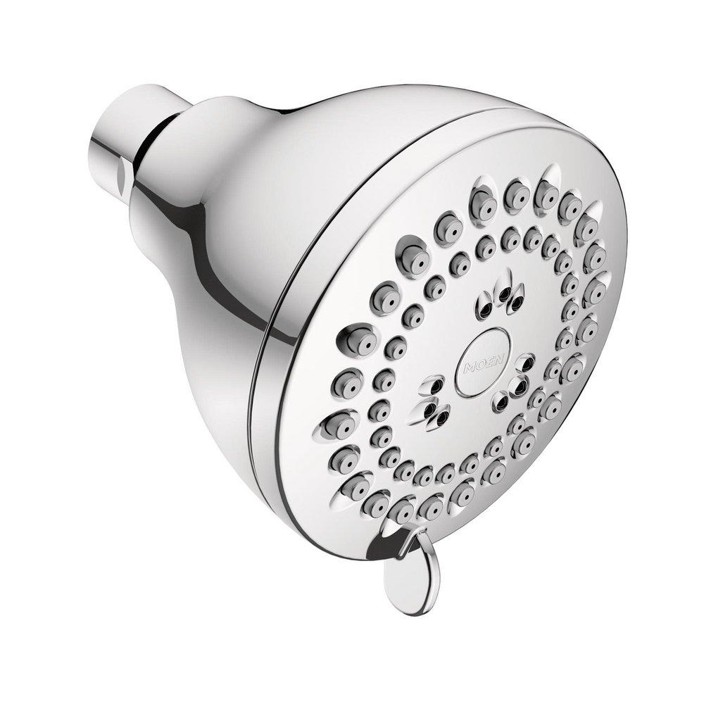 Moen Polished Chrome Multi Function Full Spray, Invigorating, Refreshing and Energizing Showerhead 