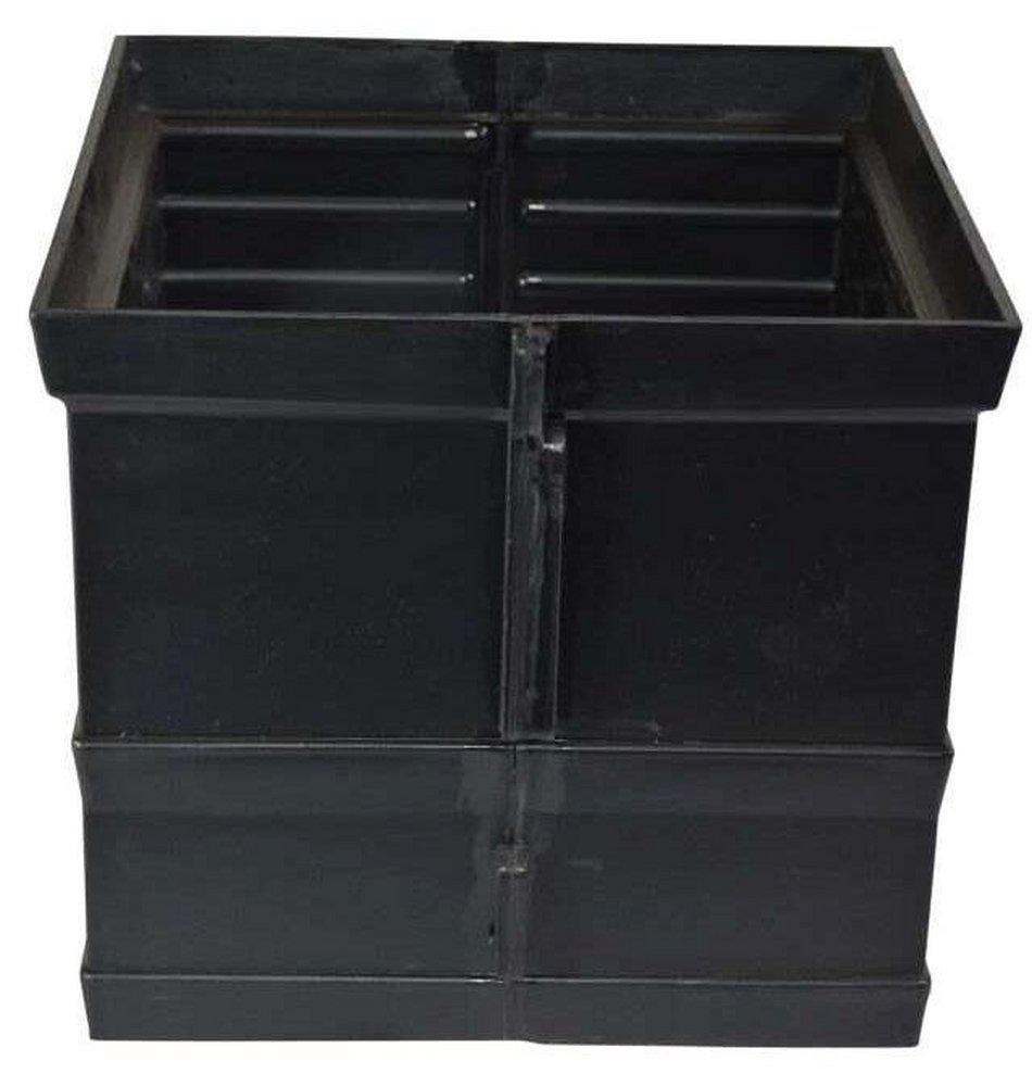 NDS Black 12 in. Riser with 2-Openings 