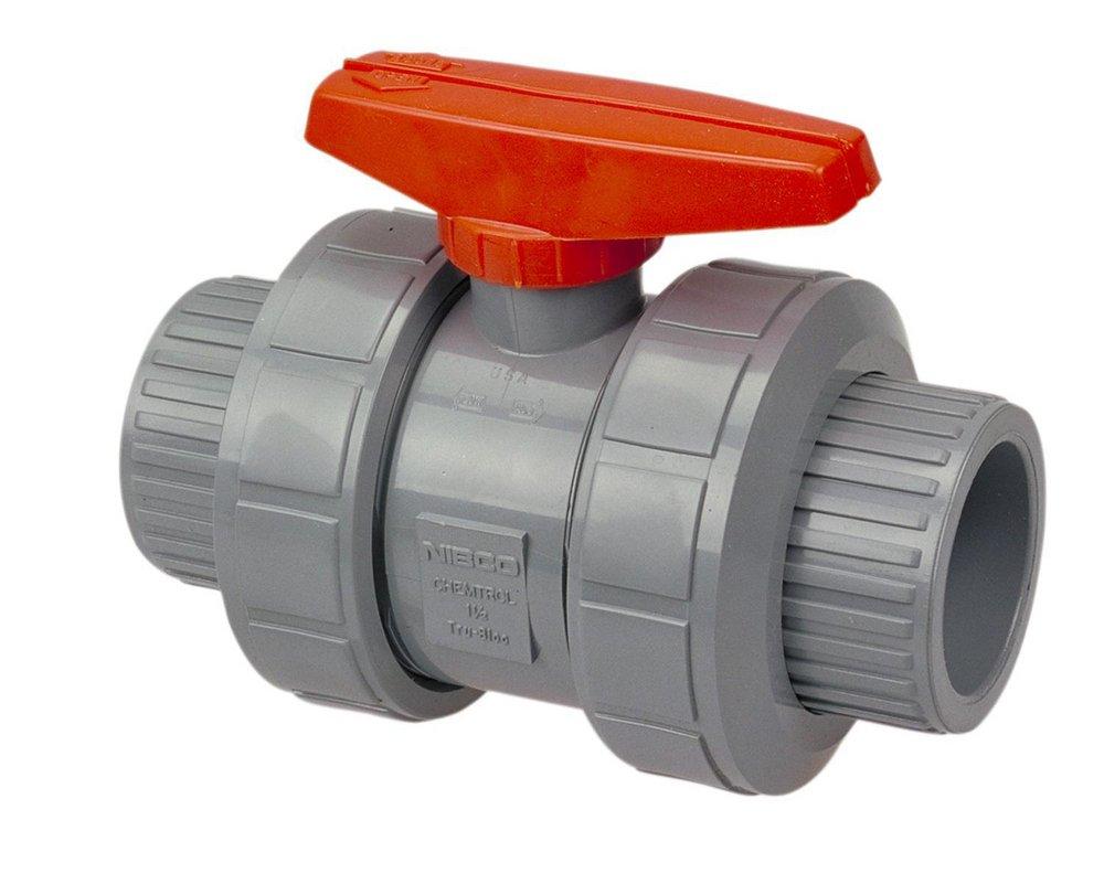 Chemtrol Light Grey CPVC Socket Weld 150# Ball Valve 