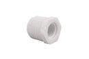 White PVC Schedule 40 Male x Female Threaded Bushing 