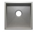 16-1/2 x 16-1/2 in. No Hole Undermount Stainless Steel Bar Sink in Brushed Stainless Steel