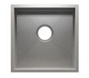 Julien Brushed Stainless Steel 16-1/2 x 16-1/2 in. No Hole Undermount Stainless Steel Bar Sink 