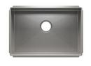 Julien Brushed Stainless Steel 25-1/2 x 17-1/2 in. No Hole Stainless Steel Single Bowl Undermount Kitchen Sink 