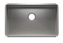 Julien Brushed Stainless Steel 28-1/2 x 17-1/2 in. No Hole Stainless Steel Single Bowl Undermount Kitchen Sink 