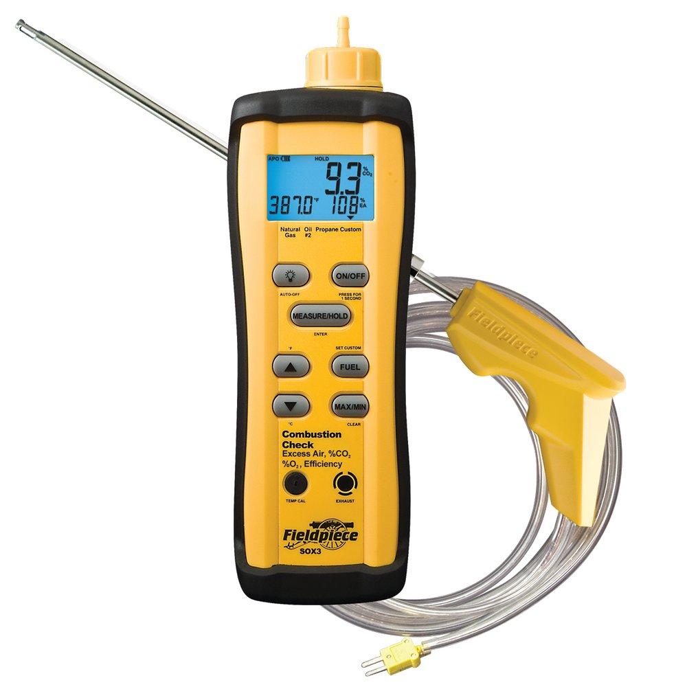 Fieldpiece Instruments Yellow Combustion Checker with Auto Pump 