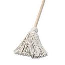 48 x 15/16 in. 16 oz. Deck Mop with Wood Handle in White