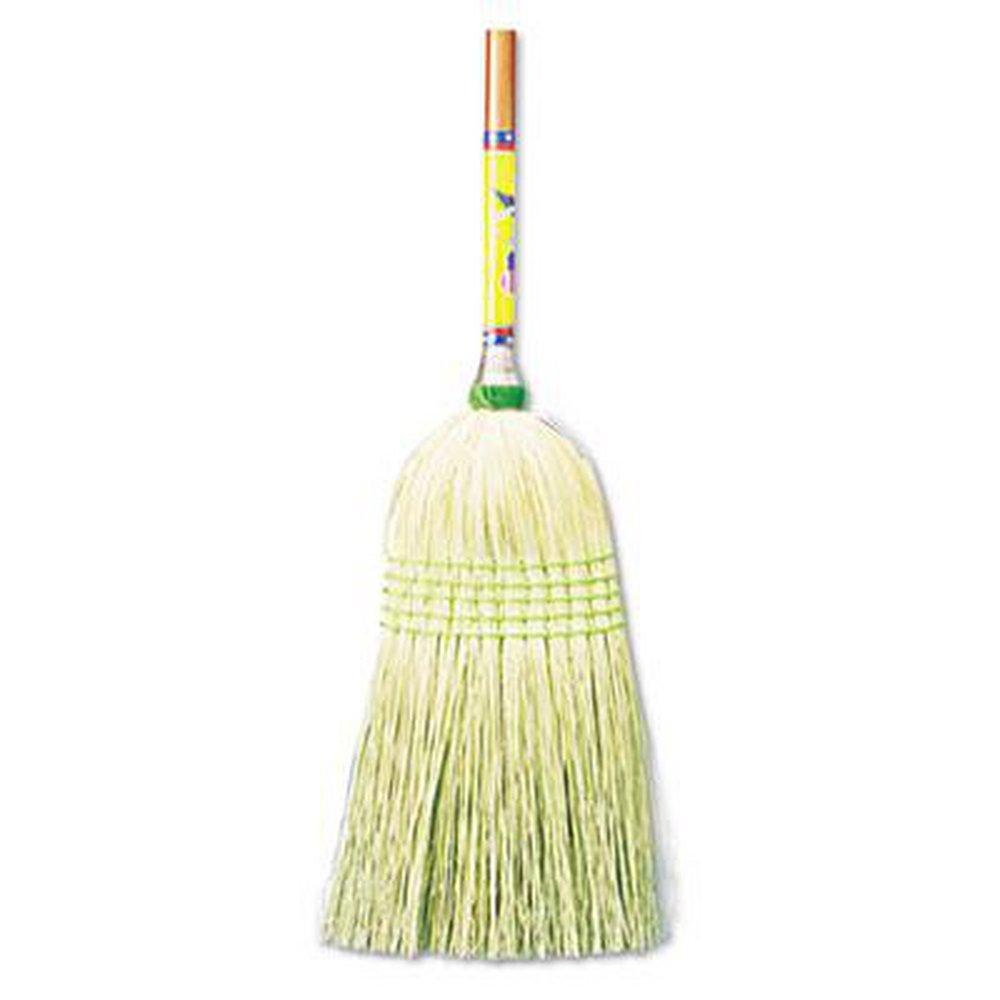 Unisan Yellow Light Duty Corn Bristle Parlor Broom 