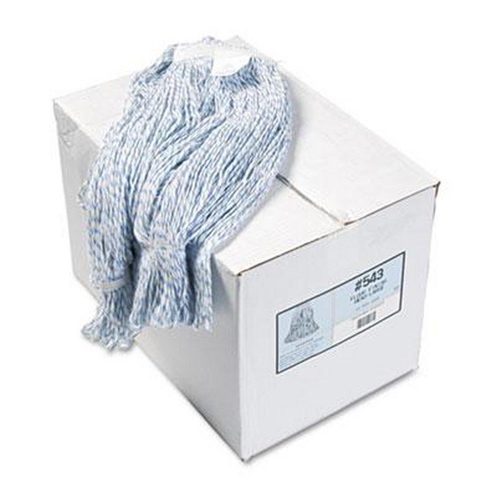 Unisan White Floor Finish Mop Head with 1-1?4 in. Polyester Headband 