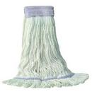 Unisan White 24 oz. Premium Saddleback Loop Mop with 5 in. Vinyl Mesh Headband 