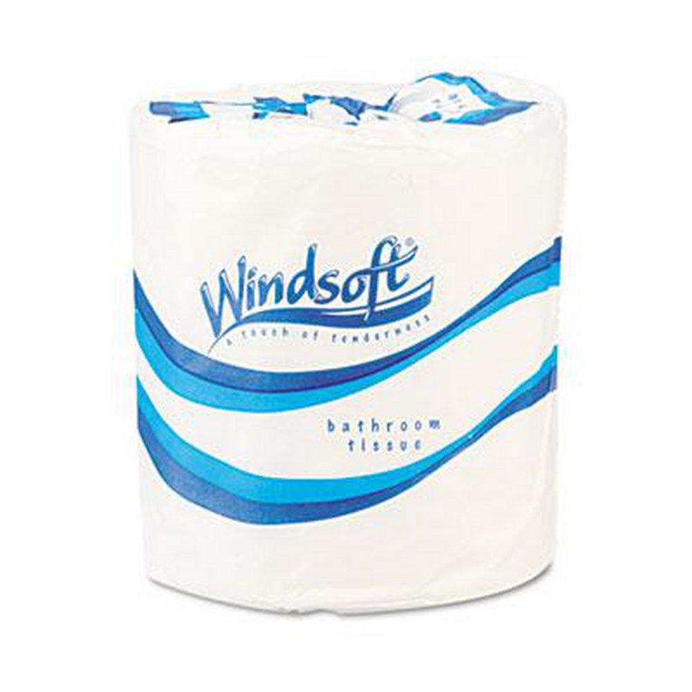Windsoft White (1000 Sheets) 1-ply Toilet Tissue in White 
