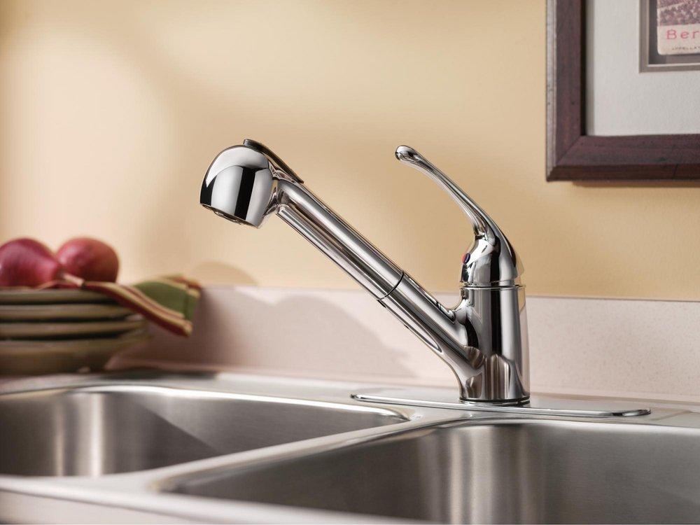 Cleveland Faucet Group Polished Chrome Single Handle Kitchen Faucet 