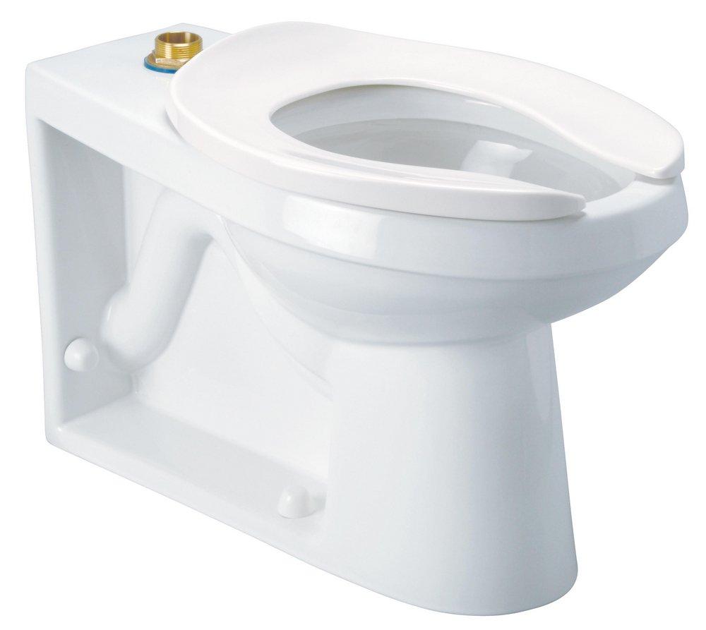 Zurn White Elongated Toilet Bowl 
