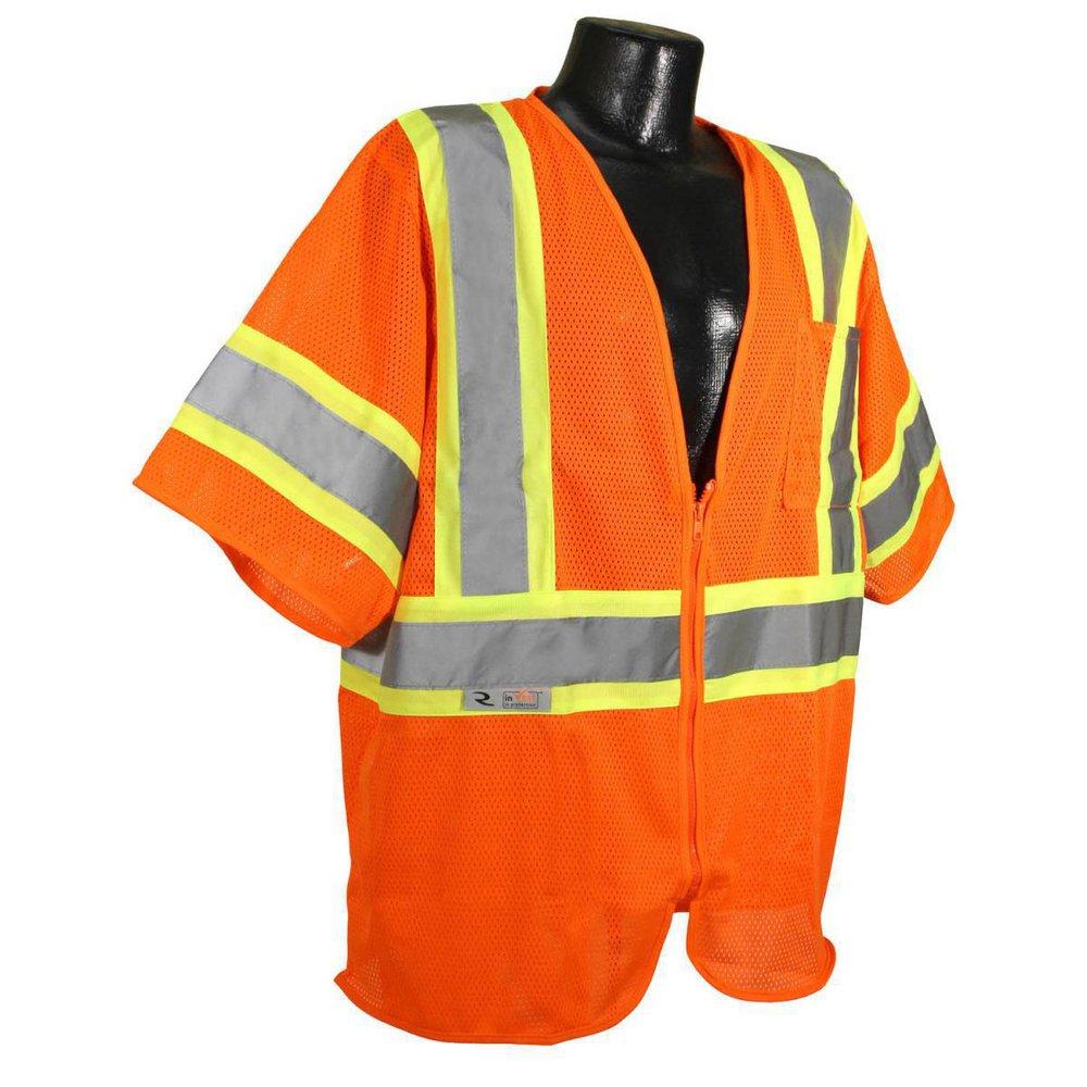 Radians Hi-Viz Orange Mesh Safety Vest in Orange 