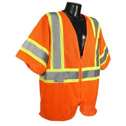 Economy Two Tone Mesh Safety Vest Class 3 Hi-Viz Orange XL