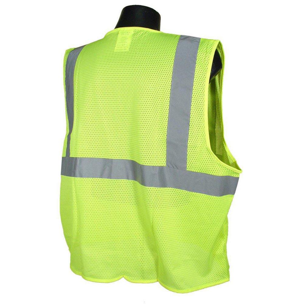 Radians Hi-Viz Green Safety Vest with Zipper in Hi-Viz Green 