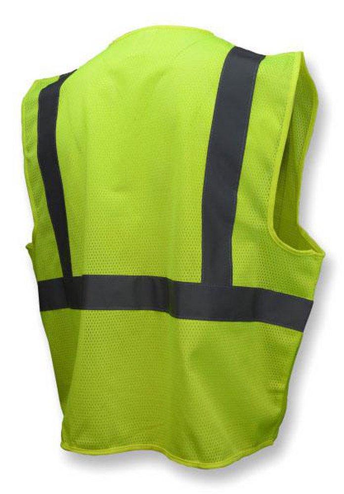 Radians Hi-Viz Green Safety Vest with Zipper in Hi-Viz Green 