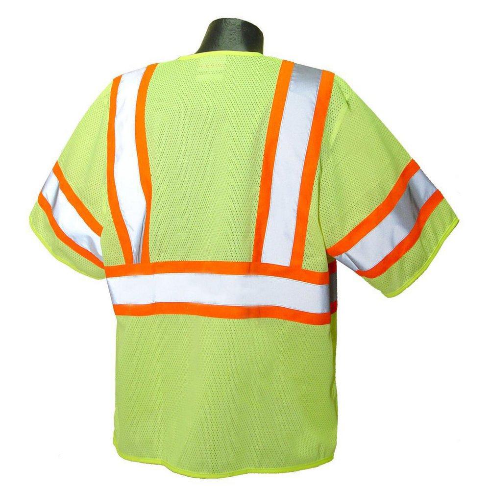 Radians Hi-Viz Green Size L Polyester Mesh Reusable Safety Vest 