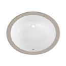 19-1/2 in. Undermount Oval Vitreous China Bathroom Sink in White