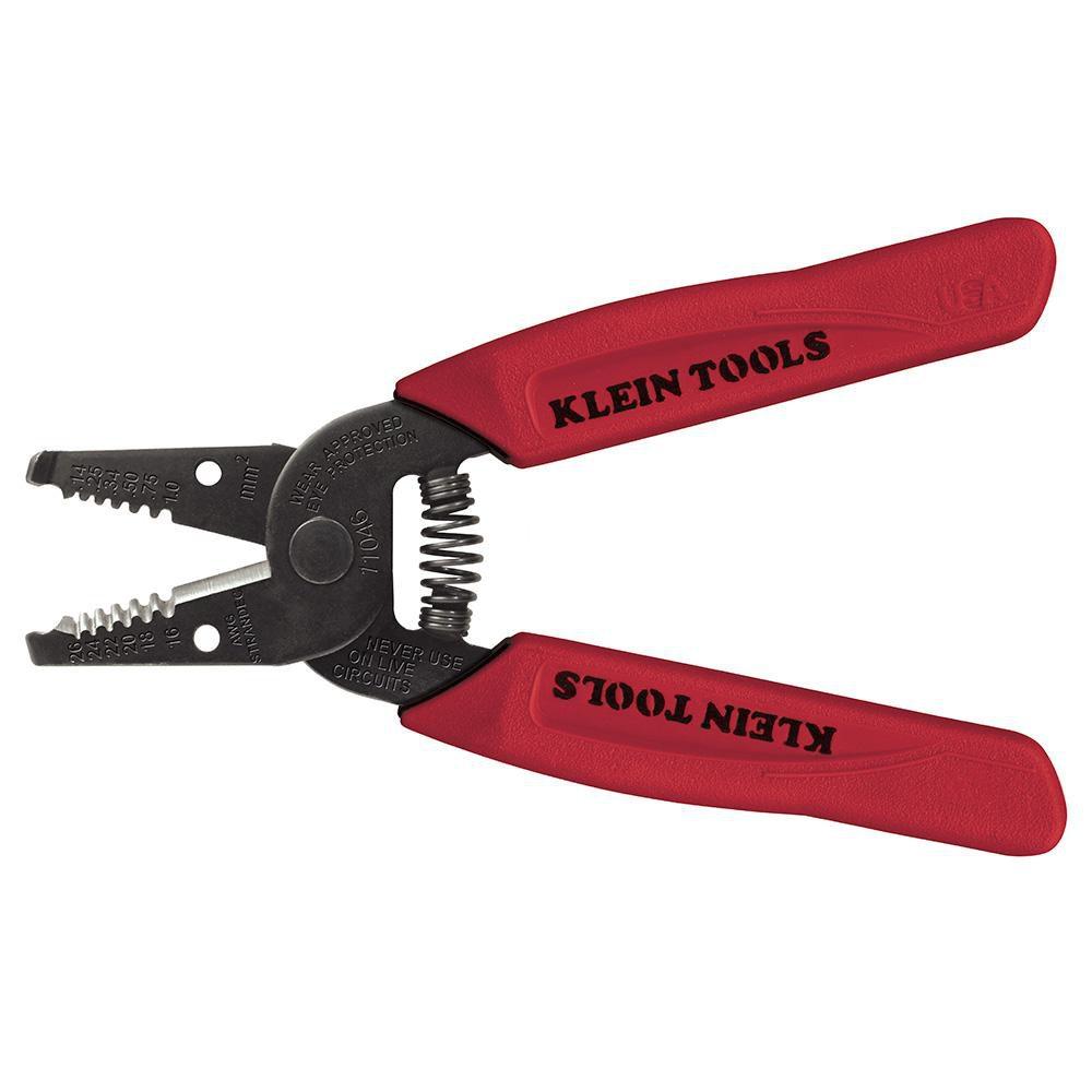 Klein Tools Red Wire Stripper Cutter in Red 