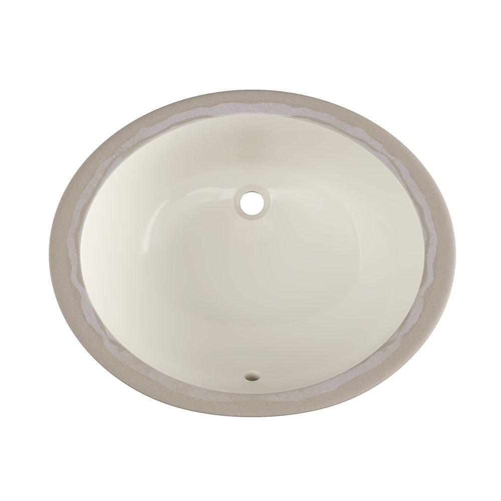 PROFLO&reg; Biscuit 17 x 14 x 7-1/2 in. Undermount Bathroom Sink (Mounting Clips Included) 