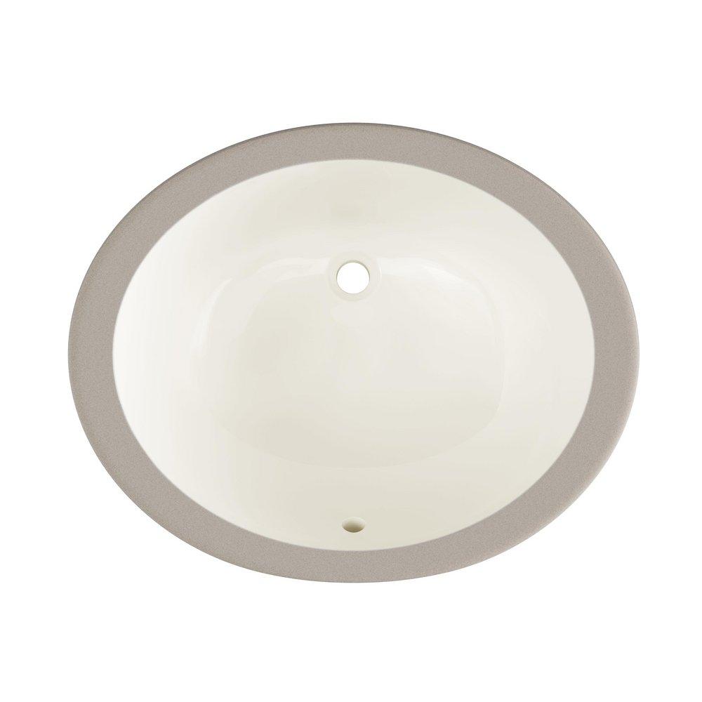 PROFLO&reg; Biscuit 17 x 14 x 7-1/2 in. Undermount Bathroom Sink (Mounting Clips Included) 