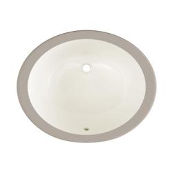 19-1/2 in. Undermount Oval Vitreous China Bathroom Sink in Biscuit