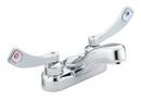 0.5 gpm. Two Handle Centerset Bathroom Sink Faucet in Polished Chrome