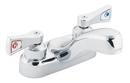 Moen Polished Chrome Two Handle Centerset Bathroom Sink Faucet 