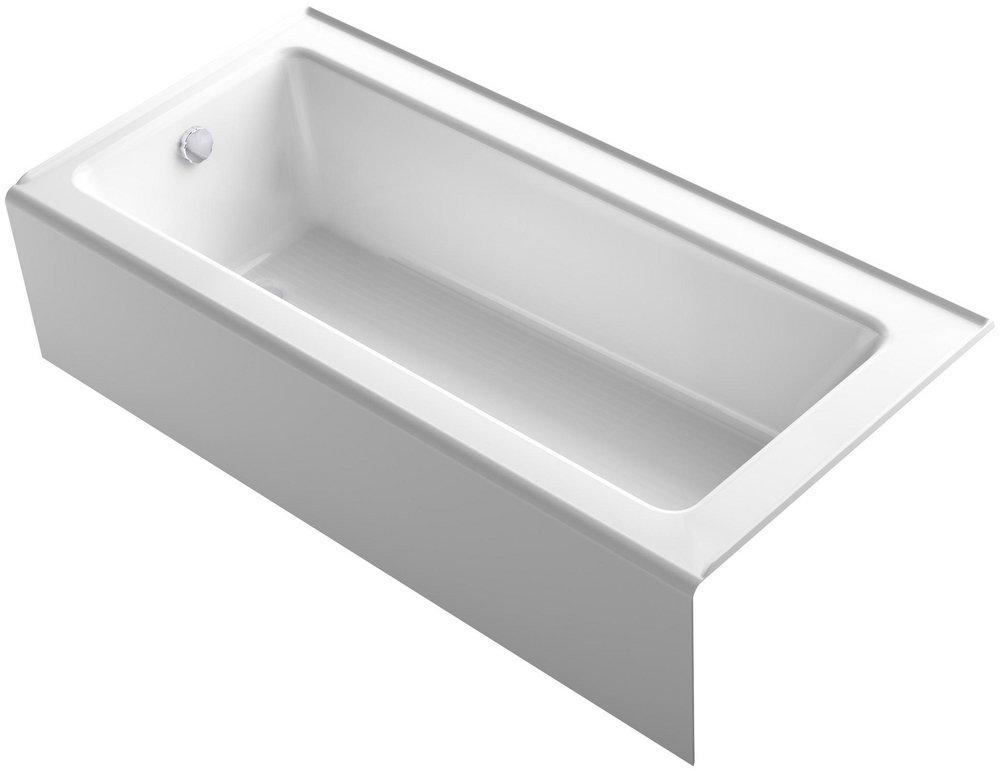 KOHLER White 66 x 32 in. Soaker Alcove Bathtub Left Drain 