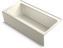KOHLER Biscuit 66 x 32 in. Soaker Alcove Bathtub Right Drain 