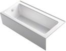 KOHLER White 66 x 32 in. Soaker Alcove Bathtub Right Drain 