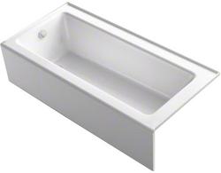 66 in. x 32 in. Soaker Alcove Bathtub with Right Drain in White