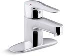 KOHLER Polished Chrome Single Handle Centerset Bathroom Sink Faucet 