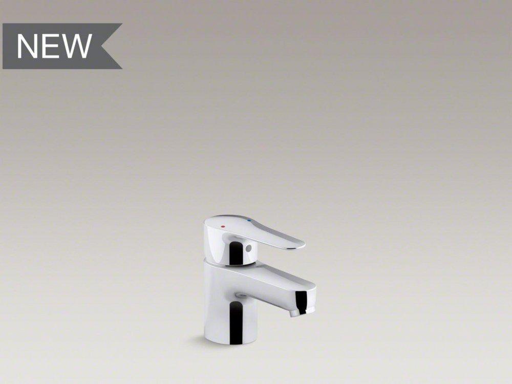 KOHLER Polished Chrome Single Handle Monoblock Bathroom Sink Faucet 