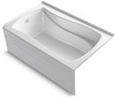 60 x 36 in. 3 Wall Alcove Acrylic Rectangular Air Bathtub with Integral Apron and Left Hand Drain in White