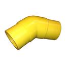 4 in. IPS Butt Fusion Straight DR 13.5 MDPE 45 Degree Elbow with 18 in. Purge Point in Yellow