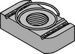 3/8 in. Galvanized Spring Nut