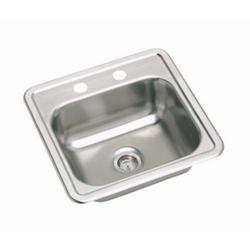15 x 15 in. 1 Hole Drop-in Stainless Steel Bar Sink, 23 Gauge